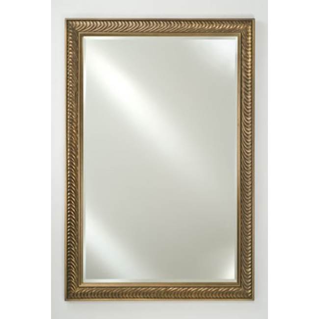 Afina Corporation Framed Mirror 20X30 Soho Satin White Beveled
