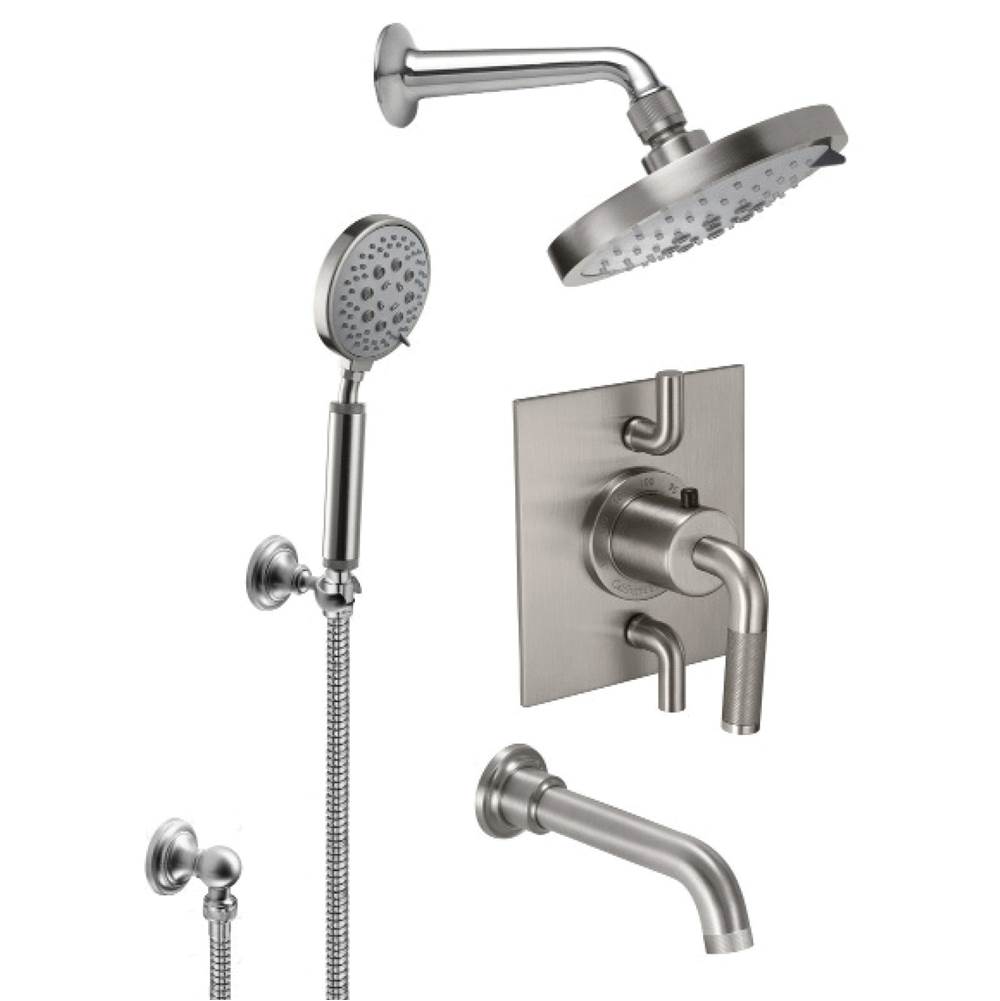 California Faucets Descanso StyleTherm® 1/2'' Thermostatic Shower System with Handshower Hook and Tub Spout