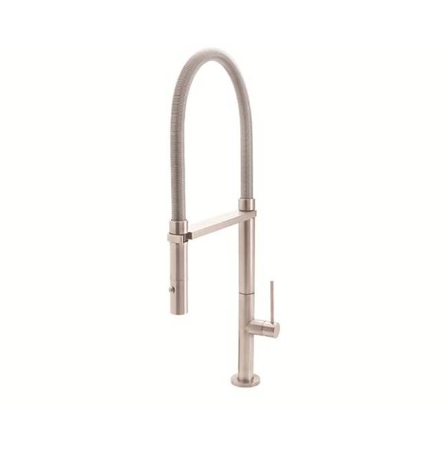 California Faucets Culinary Pull-Out Kitchen Faucet with Button Sprayer