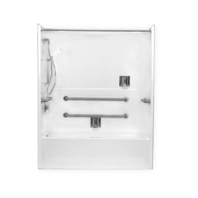 Clarion Bathware 60'' Tub/Shower W/ 15'' Apron - Left Or Right Hand Drain