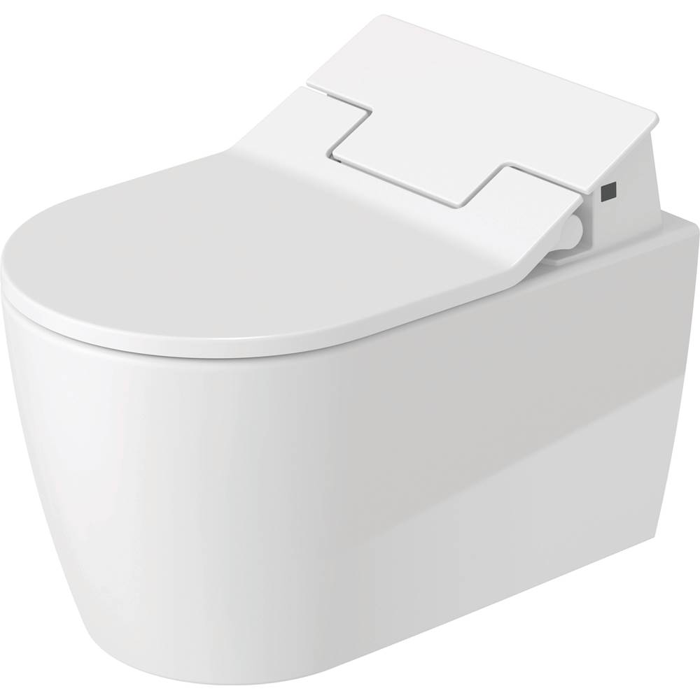 Duravit ME by Starck Wall-Mounted Toilet Bowl for Shower-Toilet Seat White with HygieneGlaze