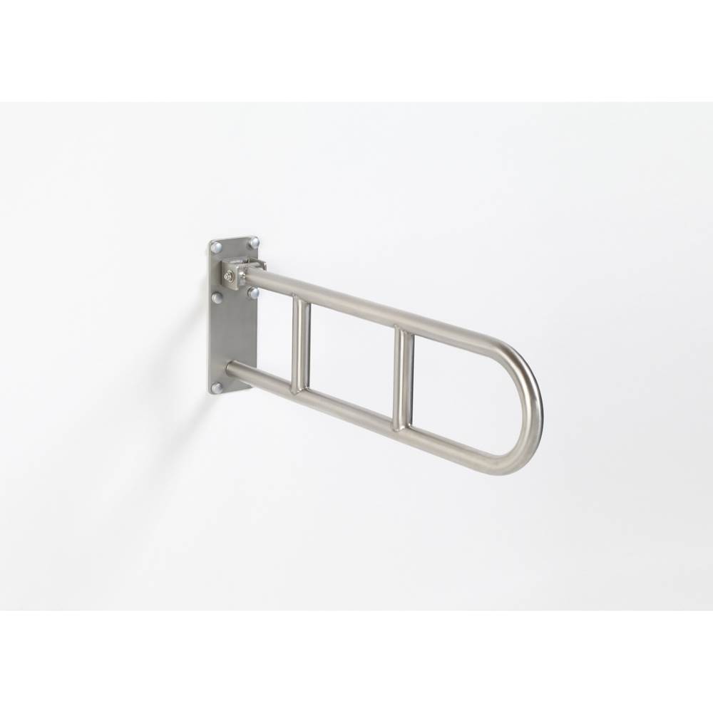 Elcoma 1.25'' Dia. Flip Up Safety Rails - Heavy Duty Friction Hinge Stainless Steel