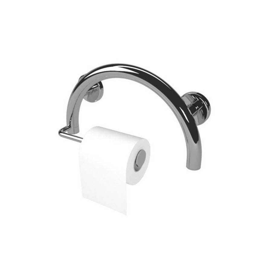 Elcoma 1.25'' Diameter Toilet Paper Holder Semisphere Grab Bar