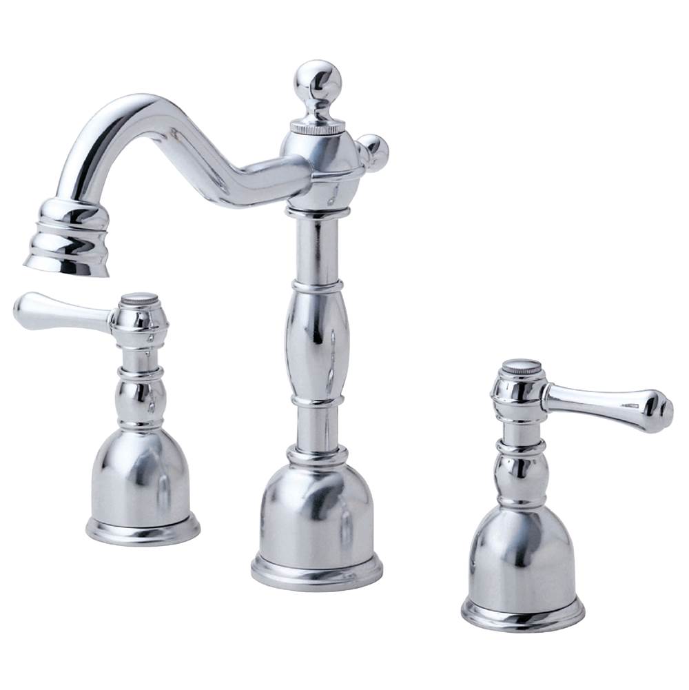 Gerber Plumbing Opulence 2H Widespread Lavatory Faucet w/ Metal Touch Down Drain 1.2gpm Chrome