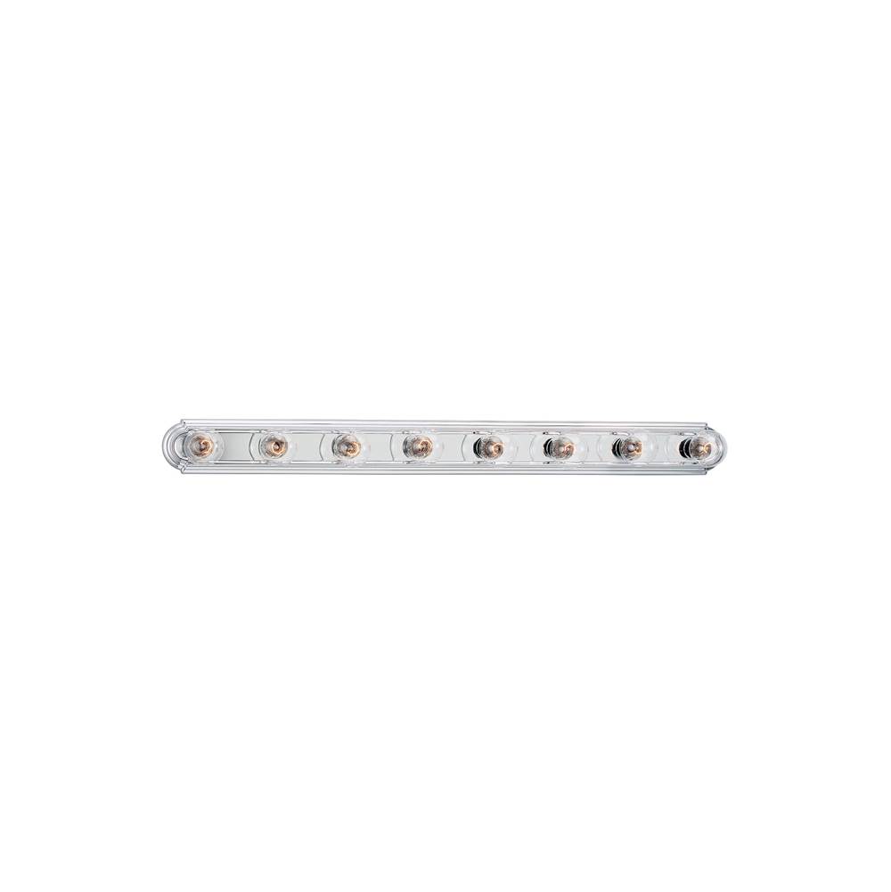 Generation Lighting De-Lovely Traditional 8-Light Indoor Dimmable Bath Vanity Wall Sconce In Chrome Silver Finish