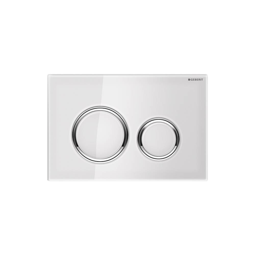 Geberit Geberit actuator plate Sigma21 for dual flush: white, bright chrome-plated