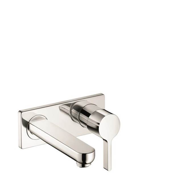 Hansgrohe Metris S Wall-Mounted Single-Handle Faucet Trim, 1.2 GPM in Brushed Nickel