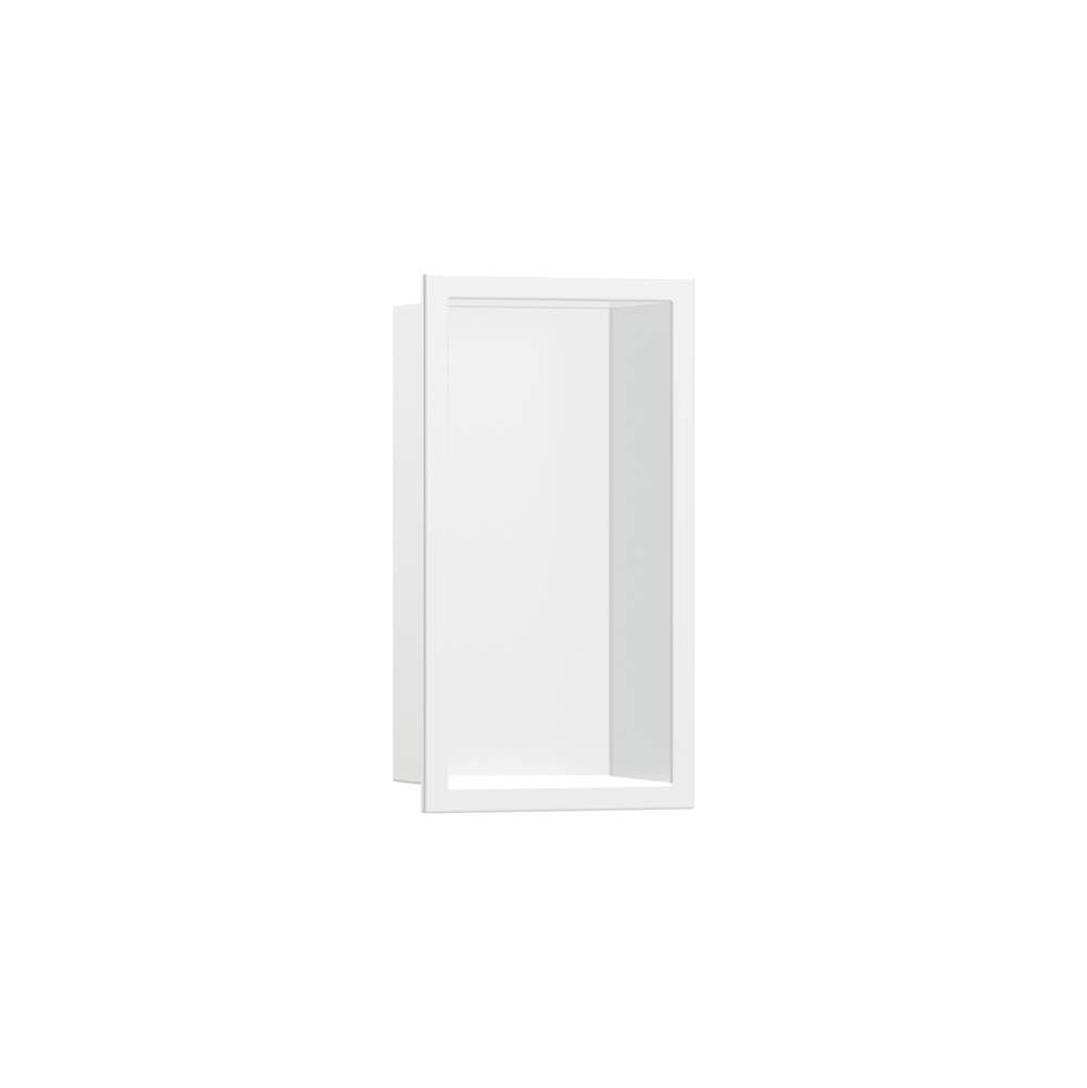 Hansgrohe XtraStoris Original Wall Niche with Integrated Frame 12''x 6''x 4''  in Matte White