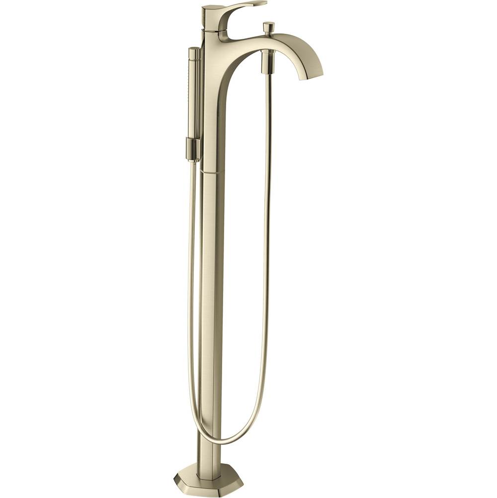 Hansgrohe Locarno Freestanding Tub Filler Trim with 1.75 GPM Handshower in Brushed Nickel