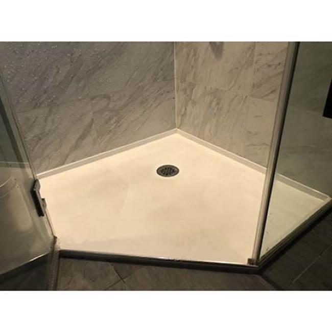 Hydro Systems SHOWER PAN HYDROLUXE SS 6036 END DRAIN - LEFT HAND - BISCUIT