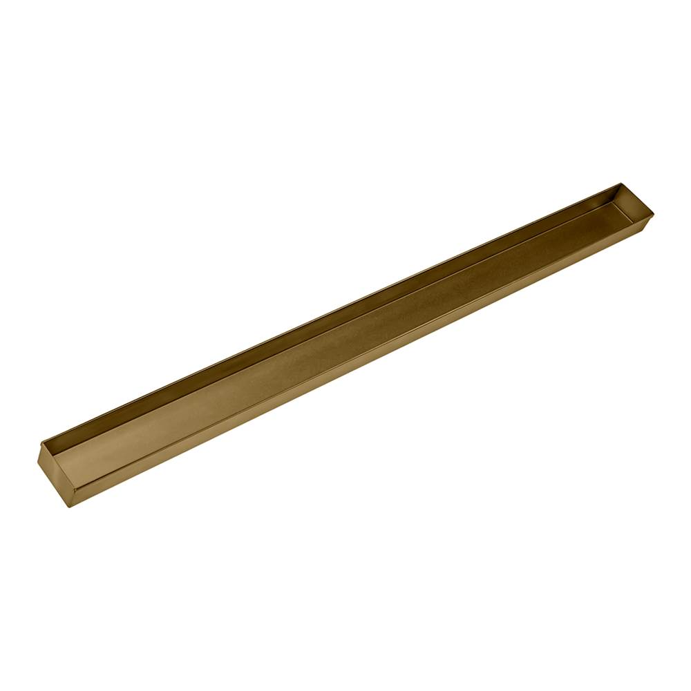 Infinity Drain 52'' Stainless Steel Closed Ended Channel for 60'' S-TIFAS 65/99 Series in Satin Bronze