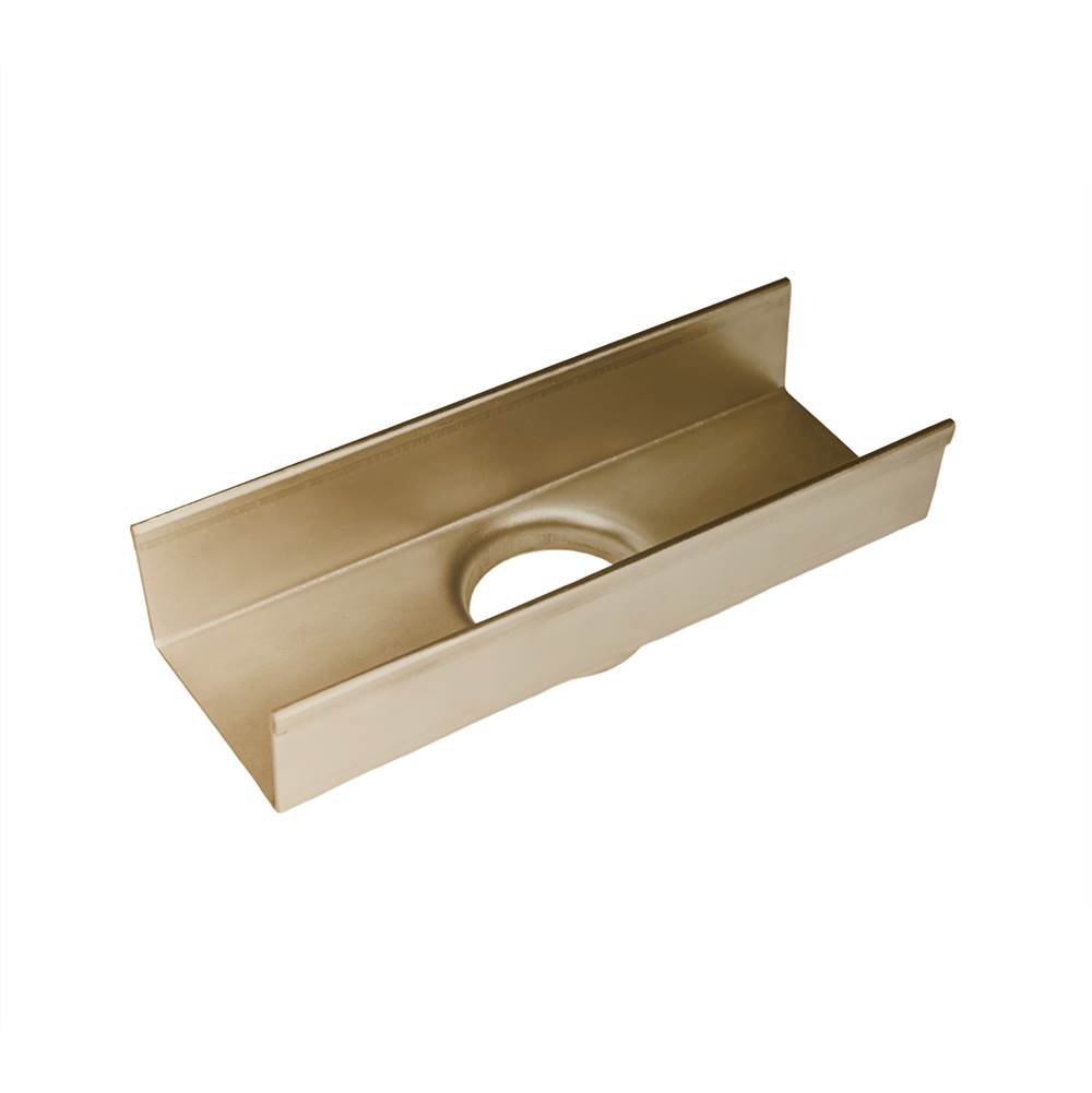Infinity Drain 8'' Stainless Steel Outlet Section for S-TIFAS 65 Series in Satin Bronze