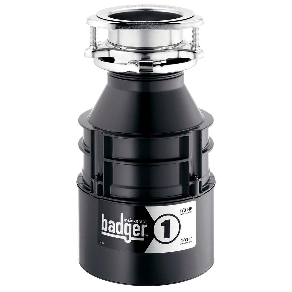 Insinkerator Badger 1 1/3 HP Food Waste Disposer - Model Number: BADGER 1
