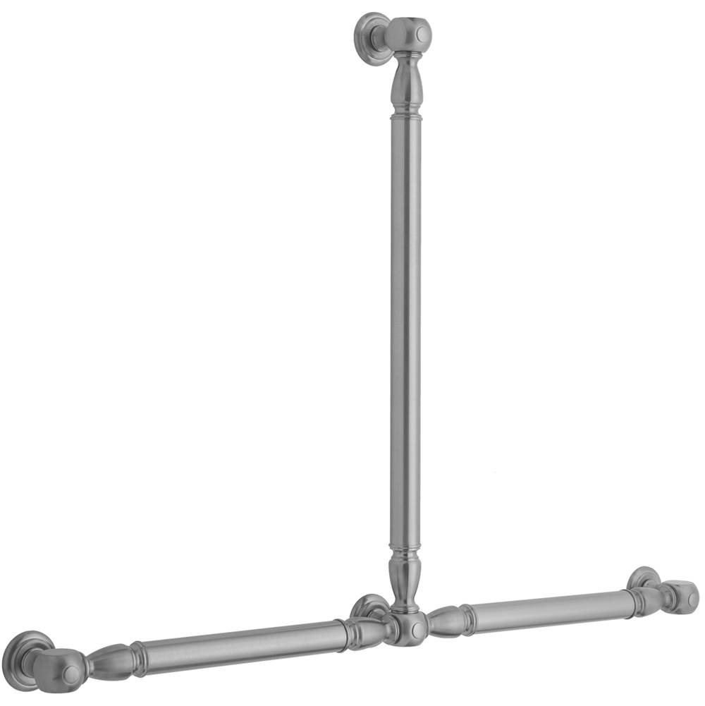 Jaclo T20 Smooth with Finials 24H x 32W T Grab Bar