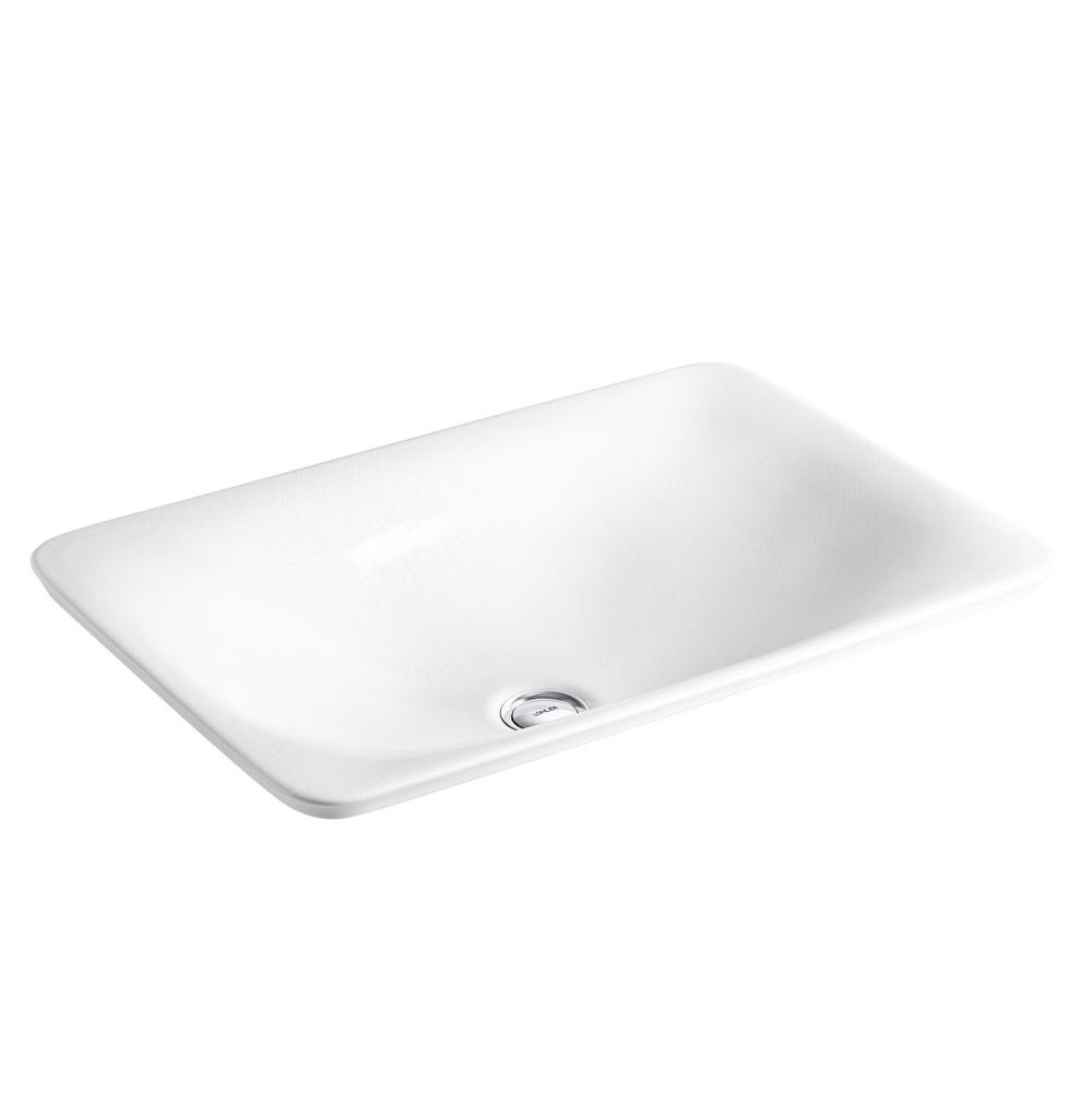 Kohler Sartorial™ Herringbone Carillon® Rectangle Wading Pool® Vessel bathroom sink