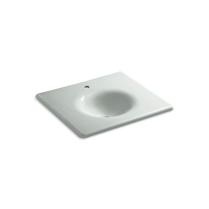 Kohler Iron/Impressions® 25'' vanity-top bathroom sink with single faucet hole