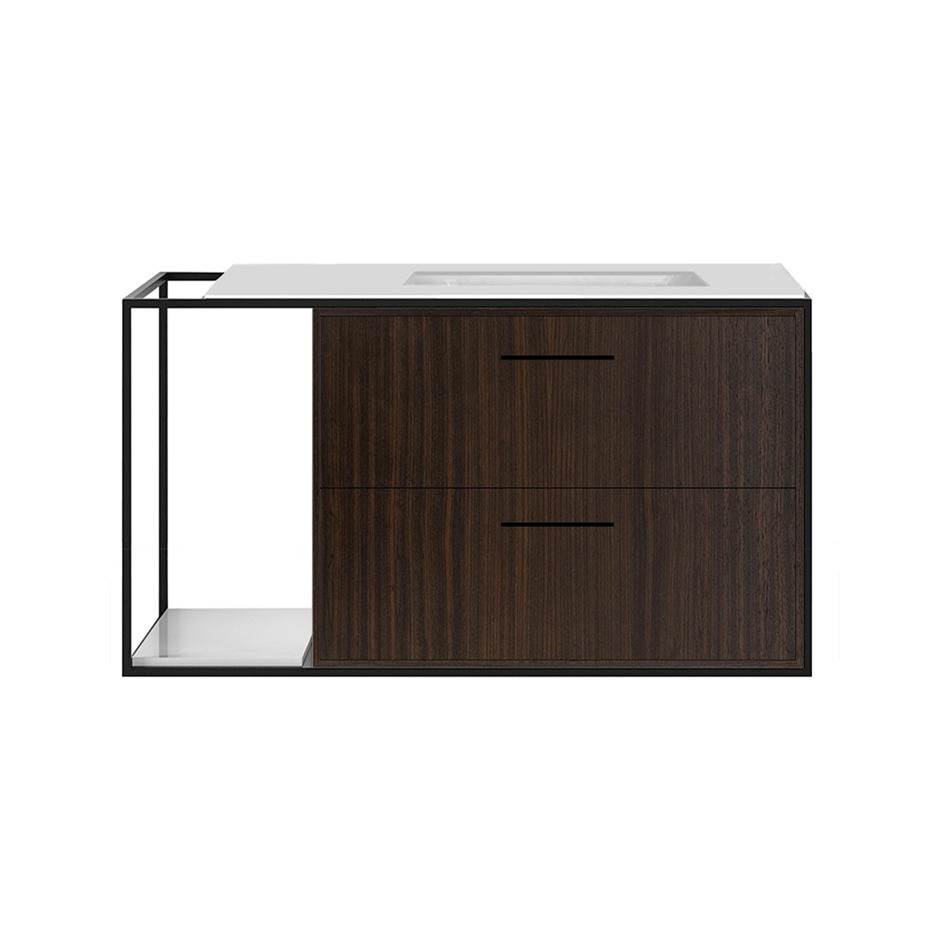 Lacava Metal frame  for wall-mount under-counter vanity LIN-UN-36R. Sold together with the cabinet and countertop.  W: 36'', D: 21'', H: 20''.