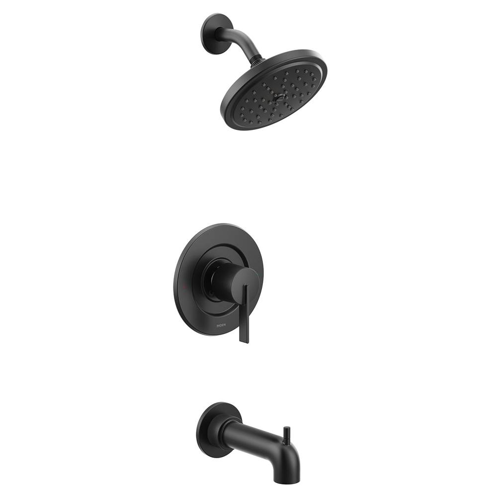 Moen Cia Posi-Temp Eco-Performance 1-Handle Tub and Shower Faucet Trim Kit in Matte Black (Valve Sold Separately)