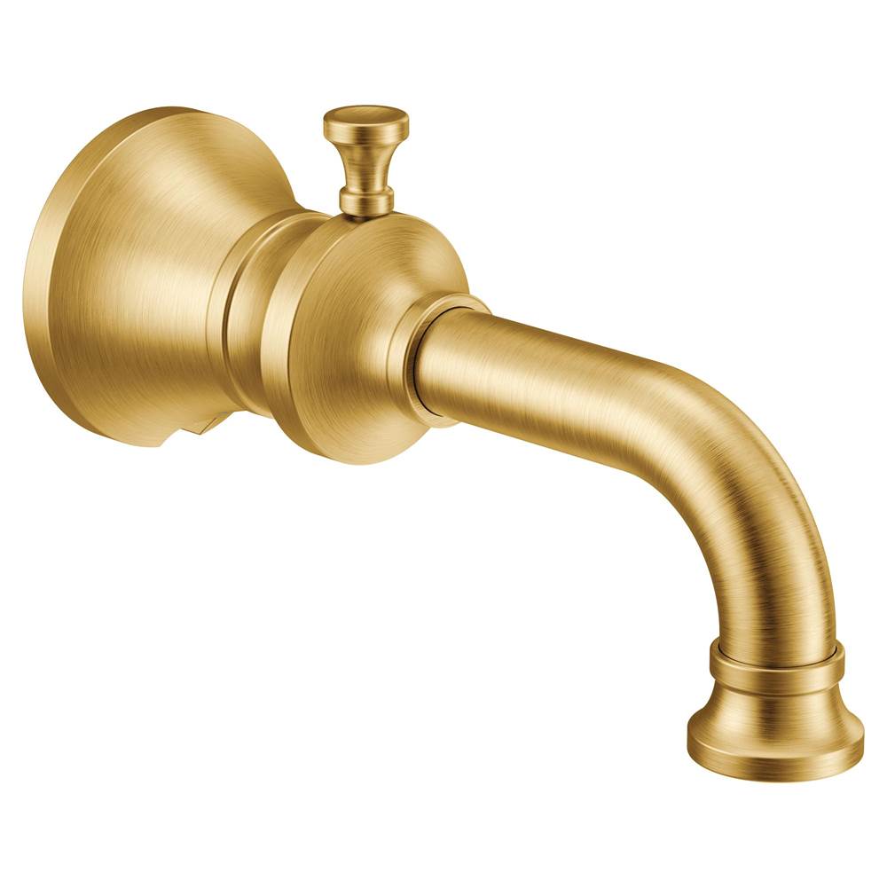 Moen Colinet Traditional Diverter Tub Spout with Slip-fit CC Connection in Brushed Gold