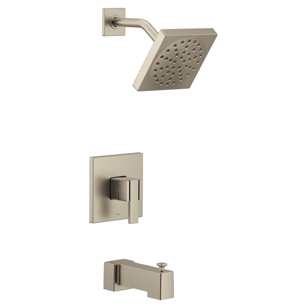 Moen 90 Degree M-CORE 3-Series 1-Handle Eco-Performance Tub and Shower Trim Kit in Brushed Nickel (Valve Sold Separately)
