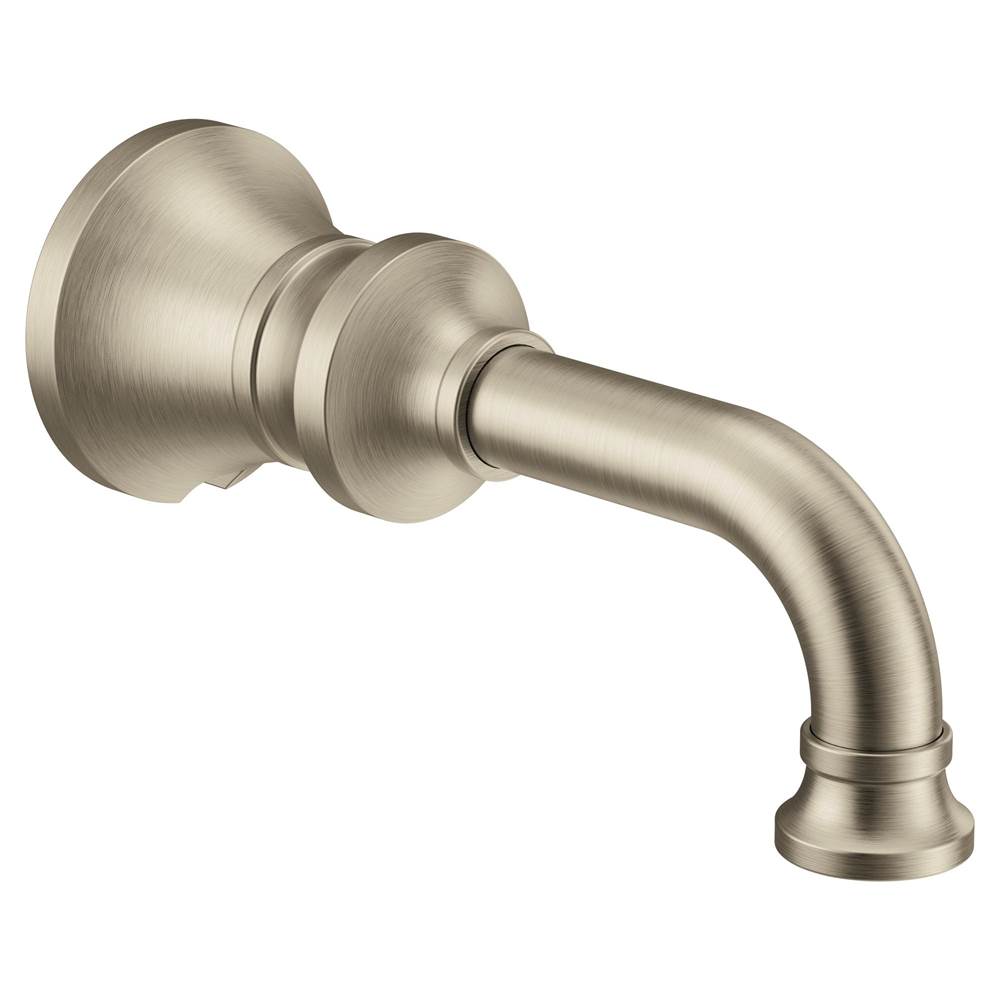 Moen Colinet Traditional Non-diverting Tub Spout with Slip-fit CC Connection in Brushed Nickel