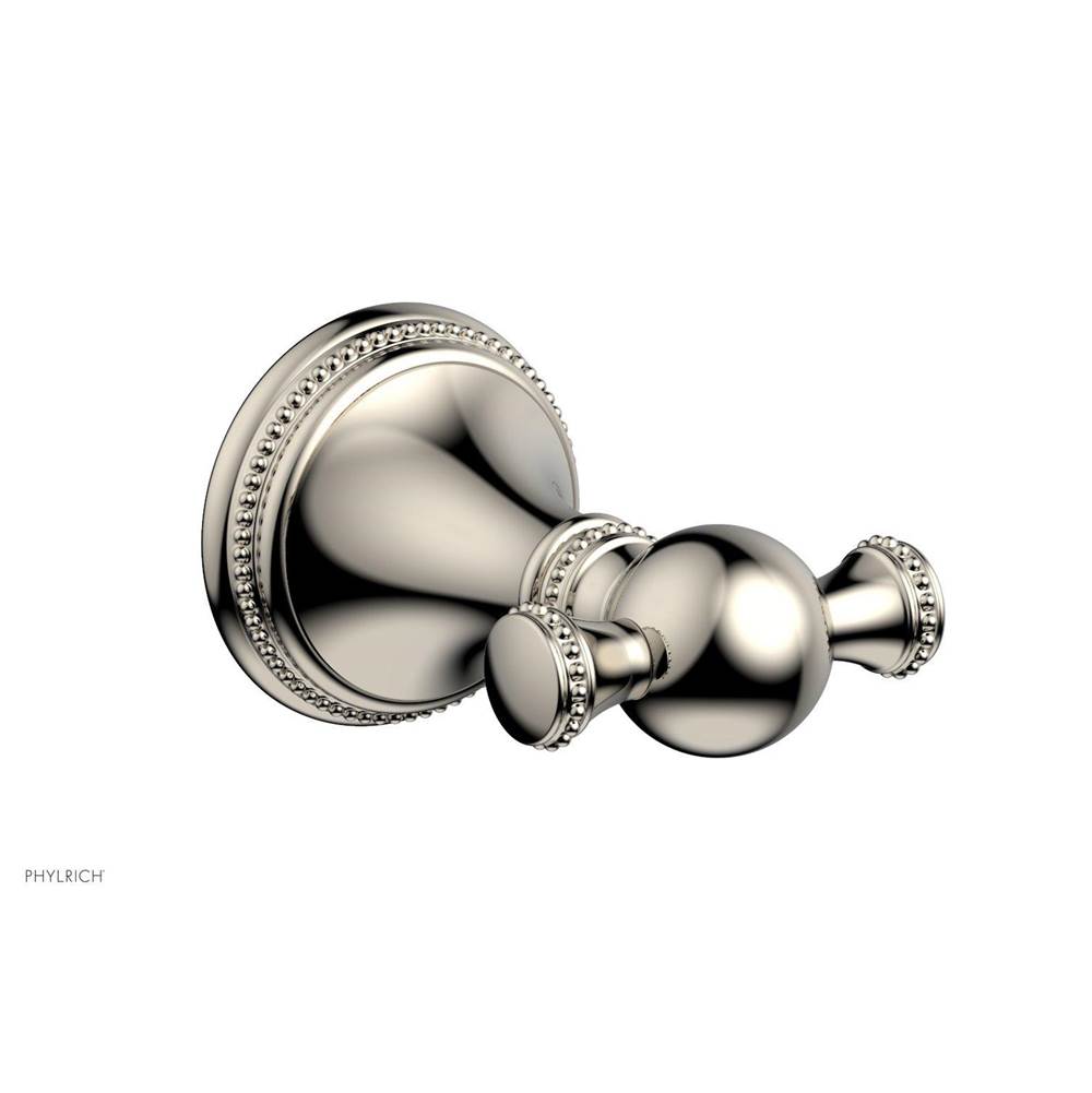 Phylrich BEADED Double Robe Hook 207-77
