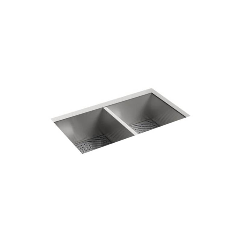 Sterling Plumbing Ludington® 32'' x 18-5/16'' x 9-5/16'' Undermount double-equal kitchen sink with accessories