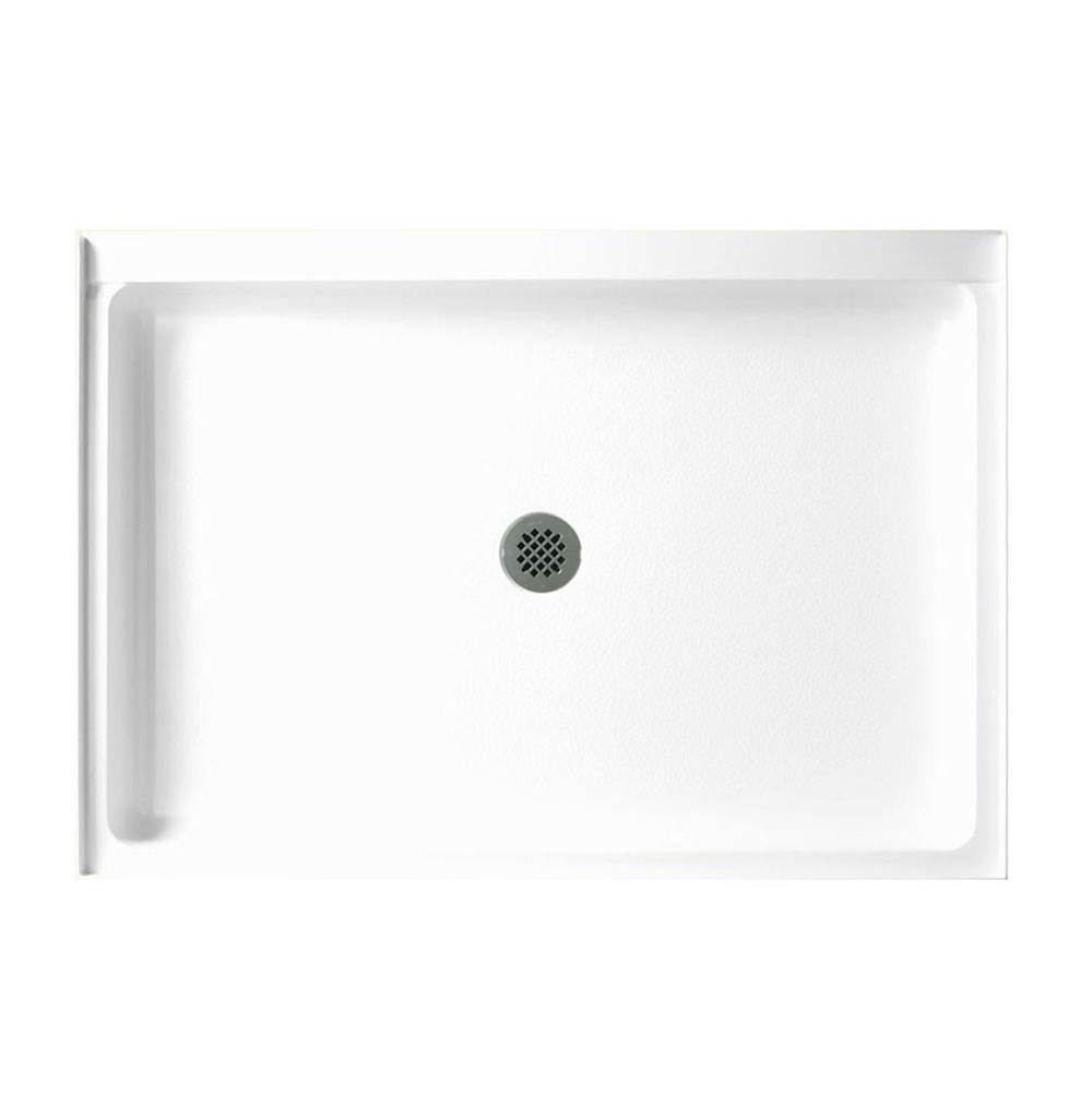 Swan SS-3448 34 x 48 Swanstone Alcove Shower Pan with Center Drain in Ice