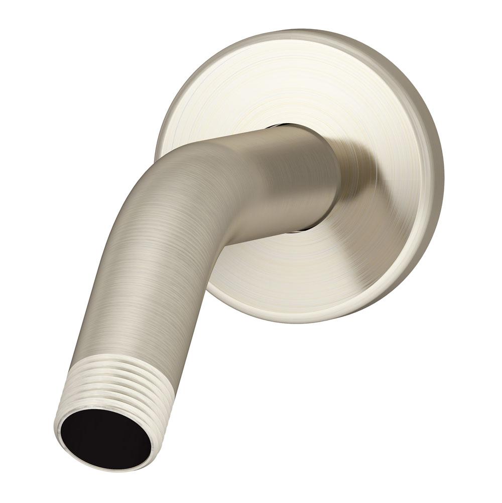 Symmons Dia Long Shower Arm with Flange in Satin Nickel