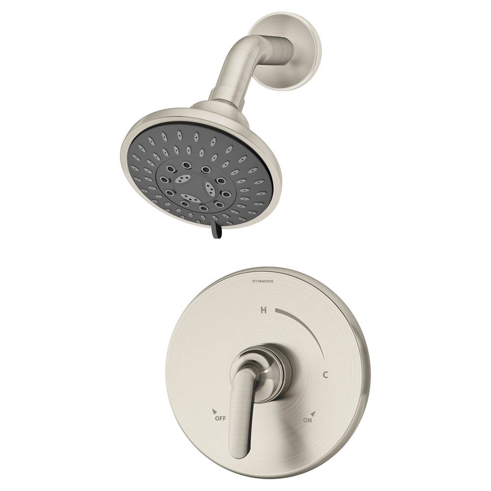Symmons Elm Single Handle 5-Spray Shower Trim in Satin Nickel - 1.5 GPM (Valve Not Included)