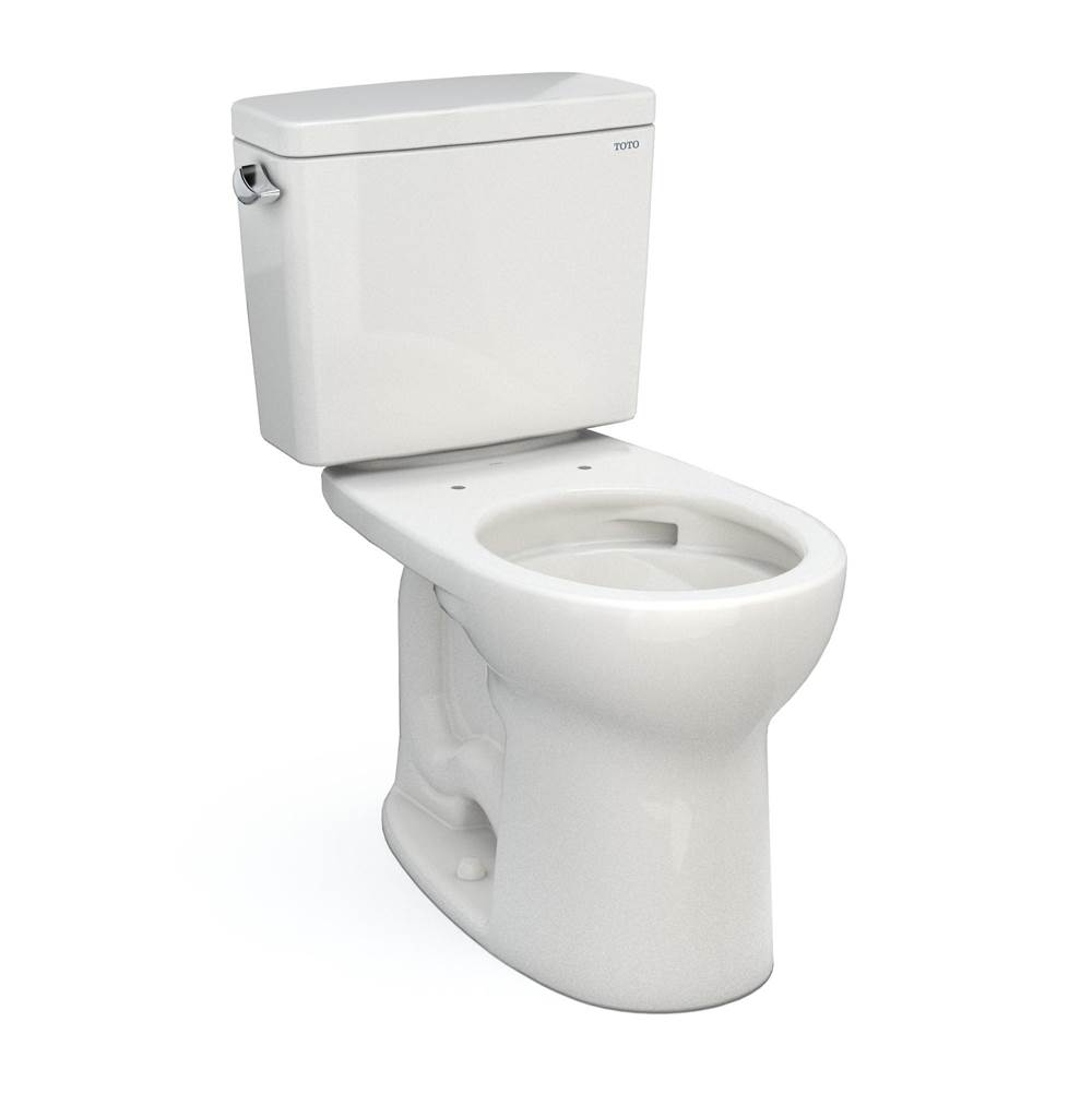 TOTO Toto® Drake® Two-Piece Round 1.6 Gpf Universal Height Tornado Flush® Toilet With Cefiontect®, Bone