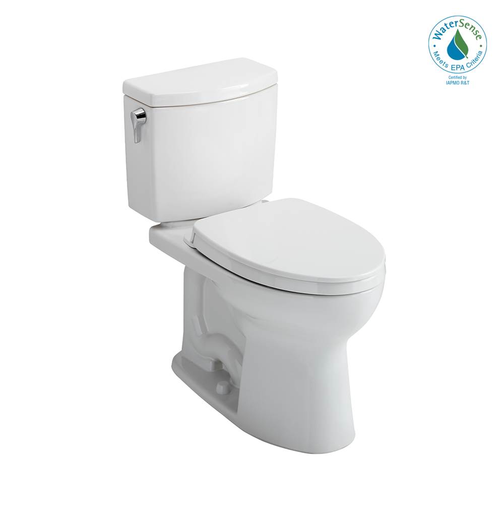 TOTO Toto® Drake® II 1G® Two-Piece Elongated 1.0 Gpf Universal Height Toilet With Cefiontect And Ss124 Softclose Seat, Washlet+ Ready, Colonia White