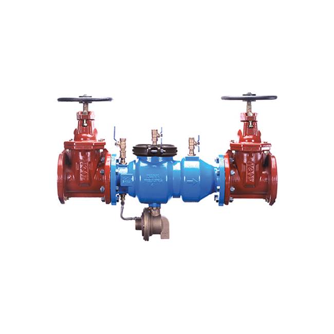 Zurn Industries Reduced Pressure Principle Assy, Lead-Free, Flanged Body, F x F, BS10E Flanges, Less Gate Valves, Less RV