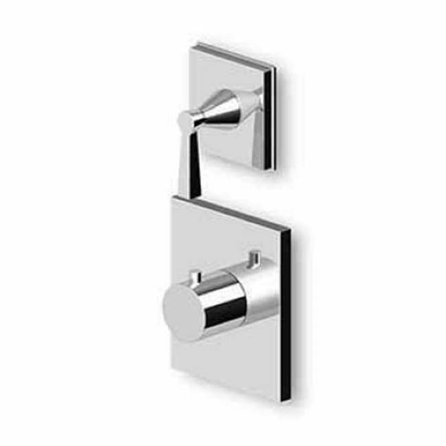 Zucchetti USA Built-in thermostatic shower mixer and 2/3 way diverter.
